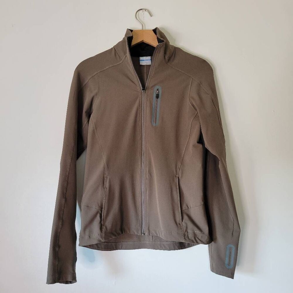 Columbia Titanium Omni-Shield Softshell Jacket – Women’s XS Taupe Brown Zip